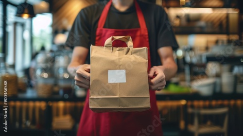 The takeout paper bag