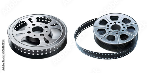 film reel isolated on a white background