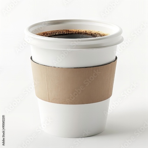 Paper Cup for dinks , isolated with white background