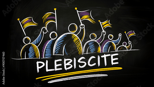 Illustration of the word plebiscite