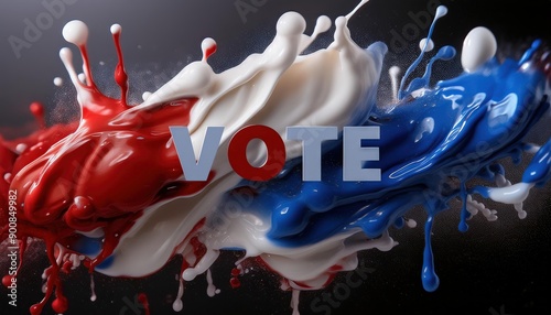 Dynamic Paint Splash Art Symbolizing Voting Importance