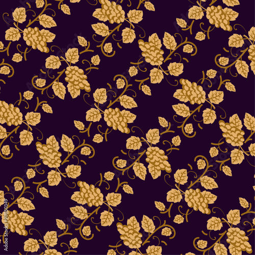 DECORATIVE ART FLORAL 207, SEAMLESS ABSTRACT NATURE PATTERN