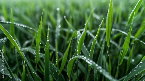 Field of bamboo shoots under morning dew, Bamboo shoots, Nature, freshness