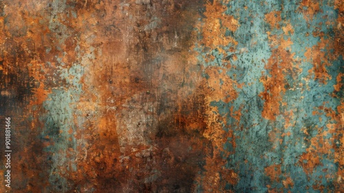 Metal old grunge copper bronze rusty texture, gold background effect wallpaper. Grunge metallic tile design, rustic marble stone texture, oxidation on iron plate.