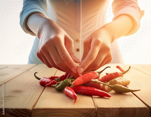 Manos de distintas mujeres trabajando en la cocina, amasando , preparando pasta casera cortando pan , cortando carnes , de pollo cerdo y res , cortando vegetales como chiles o cebollas 