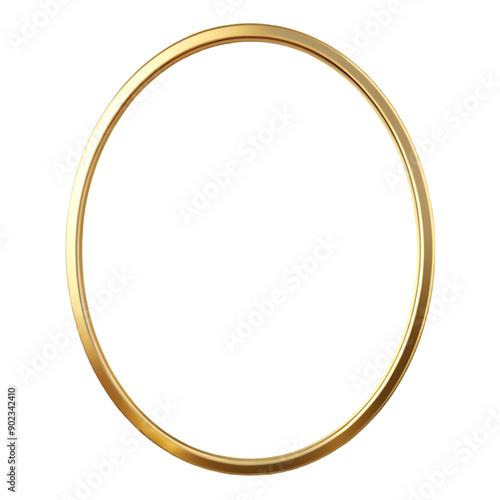 oval frame isolated