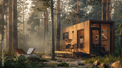 luxury tiny house, trend, minimalist, space, 16:9