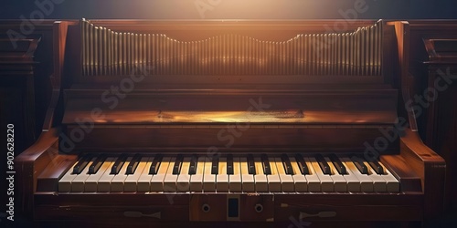 Classical Organ. Traditional music instrument concept