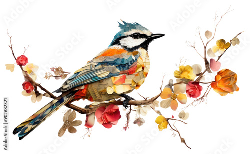 PNG Painting animal bird art.