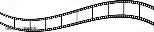 Film strip background. Retro photo, cinema or movie frames. Video film strip roll. Vector EPS 10