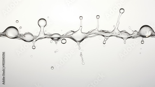 dance water drop white