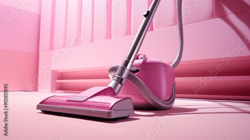 compact pink cleaning supplies