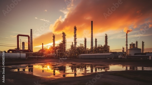 processing oil gas-refinery