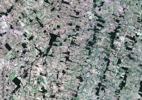 Fragmentación de la vegetación forestal en el estado de Rondônia , Brasil 