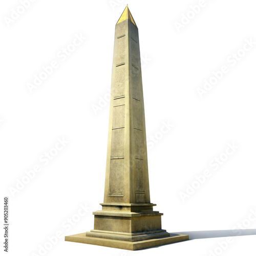 Tall ancient obelisk monument