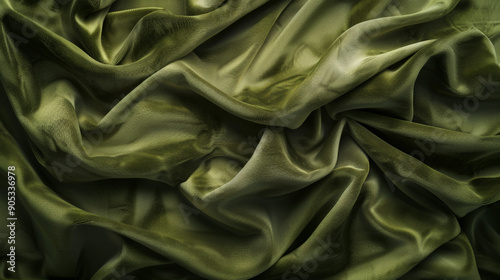 An olive abstract background with a soft, velvety texture. The plush surface adds a touch of luxury and comfort.