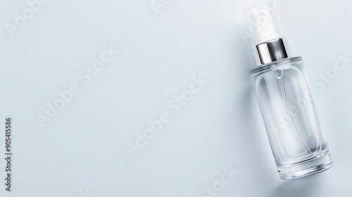 Clear gel with astringent properties in a sleek bottle, minimalistic design, skincare product concept