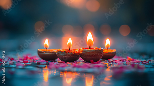 High resolution triumph of light and kindness Diwali festival background