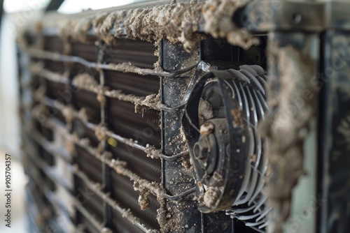 Dirty AC Maintenance: Compressor and Coils of Air Conditioner System Need Cleaning