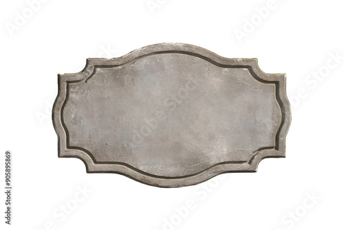 Old stone sign plate, cut out vintage memorial rock texture panel plaque transparent historical grunge concrete ancient cement rectangle grey aged materiel png block pattern isolated signboard