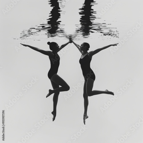 Elegance in Motion: Mixed Duet Free Routine in Artistic Swimming