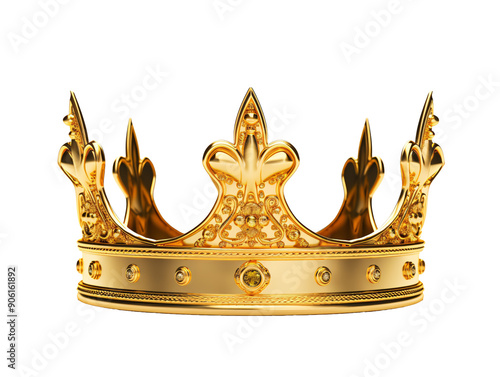 a gold crown with diamonds