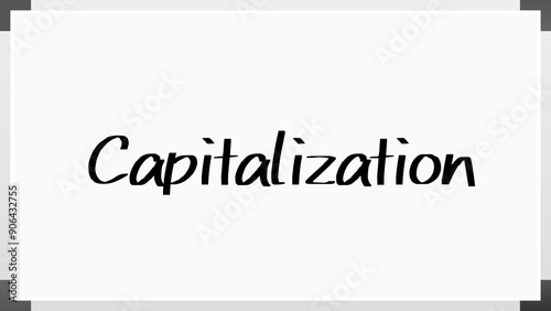 Capitalization のホワイトボード風イラスト