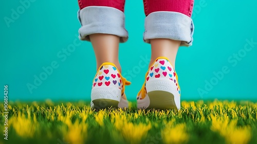 Ultra-sharp image of a child's first steps, parents' joy captured, home setting