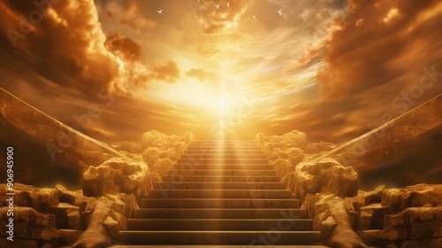 Heavenly stairway matthew 5 12 encourages rejoicing for great rewards despite prophets persecution