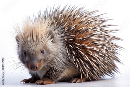 Closeup of a Young Echidna with Spikes.