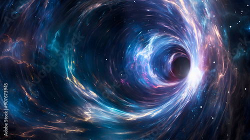 A wormhole is a passage to specific points. In theory, wormholes would represent the space between two dimensions.