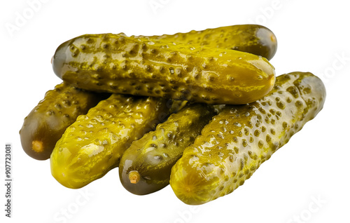 marinated pickles isolated on transparent background PNG