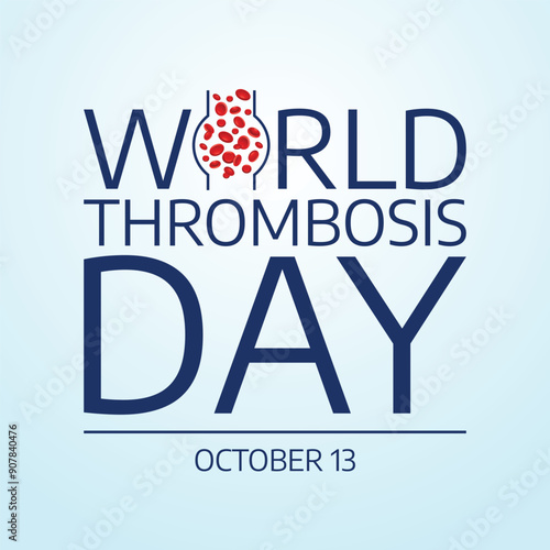 World Thrombosis Day vector design template good for celebration usage. World Thrombosis Day design. flat design. eps 10.