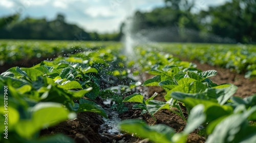 Agricultural Irrigation System Boosts Soybean Growth in Dry Season