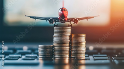 Airplane on Coin Stacks: The Cost of Travel