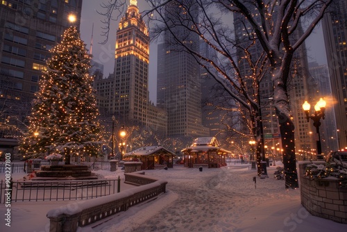 Chicago Holiday: Christmas Time on Michigan Avenue for Lake Shopping