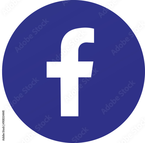 Facebook icon vector 