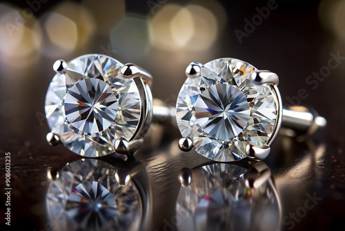 Diamond Earrings - Stud diamonds - Fashion