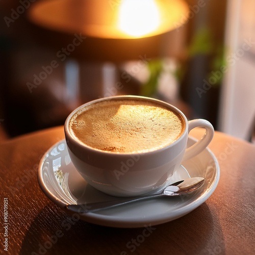 cup of coffee on the table