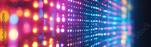 Colorful LED Light Wall Display