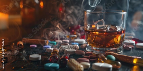 Narcotic substances include alcohol, cigarettes, and drugs, various vices, narcotic drugs, and intoxicating drinks.