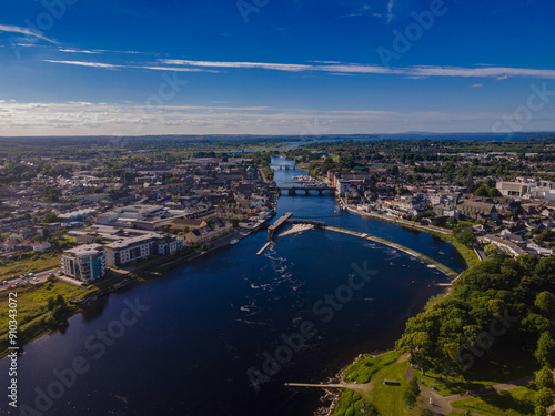 River Shannon in Athlone, Co Roscommon Ireland 