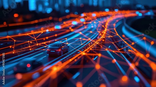 Smart city transportation network with connected infrastructure and autonomous vehicles