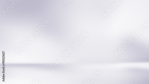 3d white studio background. Clean white space with soft gradient lights. Abstract cyclorama wall with light reflections. Simple bright backdrop for business and product presentation.