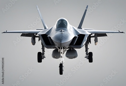 strike f front white aircraft isolated view background advanced aerial aeronautic air attack aviation bomber closeup combat demonstration design splay fighter fighting flying