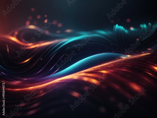 Spiral sound wave rhythm line dynamic abstract background