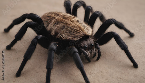 closeup of a tarantula spider