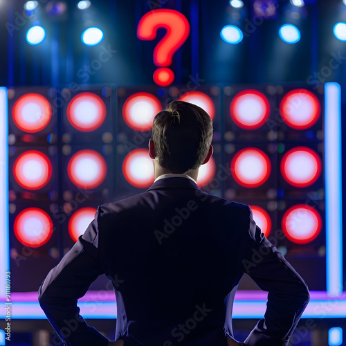 Game Show Host with Question Mark