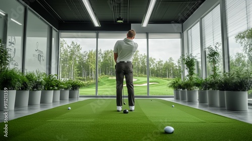 Golf Indoor Training Facility.