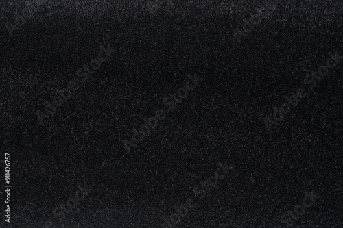 Black soft flock textile texture